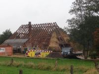 Removing the straw roof