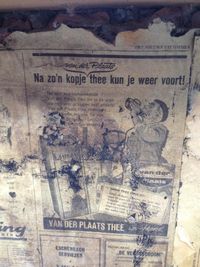 Oude kranten in de voorkamer (1958)