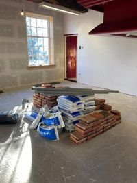 Preparations for laying the floors